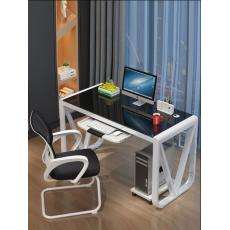 鋼化玻璃電腦臺式桌家用簡易書桌簡約現(xiàn)代經(jīng)濟(jì)型學(xué)生學(xué)習(xí)寫字桌子